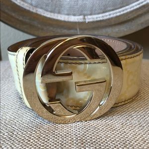 Gucci leather belt